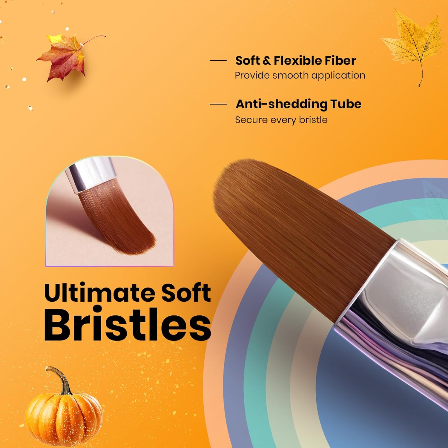 Beetles Gel Nail Art Brushes, 6 Pcs Double-Ended Fingernail Art Design Pens Gel Paint Liner Ombre Gradient French Tip Brush Dotting Pen Nail Brush Set, DIY Manicure Tools Gift for Women-Velvo Beauty