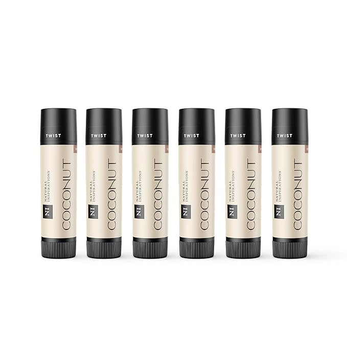 Natural Inspirations Ultra Hydrating SPF 30 Lip Butter 6 Piece Set, Coconut-Velvo Beauty