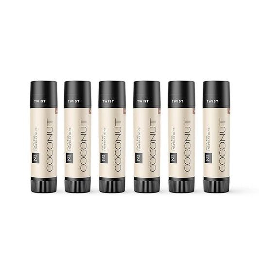 Natural Inspirations Ultra Hydrating SPF 30 Lip Butter 6 Piece Set, Coconut-Velvo Beauty