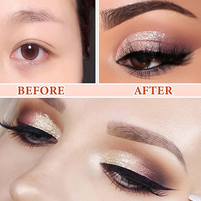 12 Color Naked Eyeshadow Palette,Pearly Earth Color Eyeshadow,Natural Shimmer Eyeshadow Palette,Professional Waterproof and Smudge Proof Eye Shadow Palette Kit,Eye Makeup Set for Women（B）-Velvo Beauty