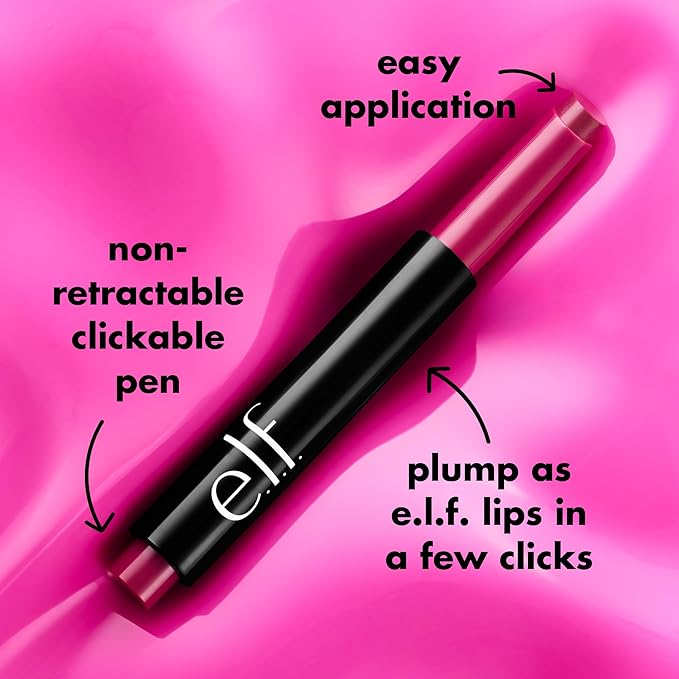 e.l.f. Pout Clout Lip Plumping Pen, Nourishing Lip Balm For Sheer Color & Shine, Plumps & Moisturizes, Vegan & Cruelty-Free, Toasted-Velvo Beauty