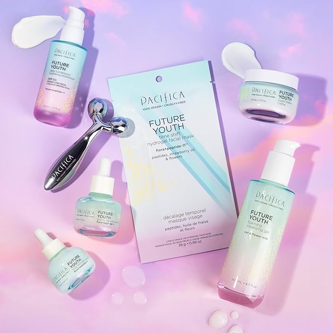 Pacifica Future Youth Stainless Steel Face Roller – Cooling Dual Gua Sha Facial Massager for Sculpting, Contouring & De-Puffing – Anti-Aging Skin Care Tool for Wrinkles & Fine Lines Lymphatic Drainage-Velvo Beauty