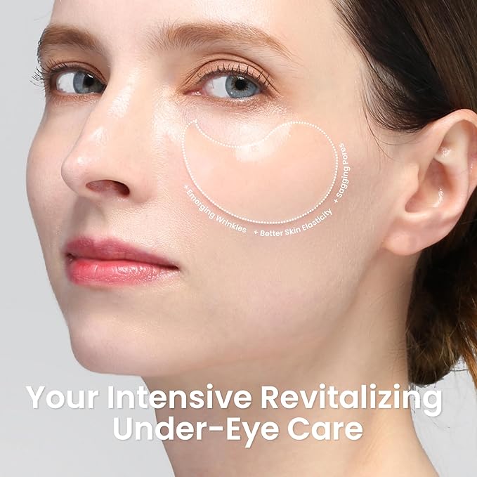 Under Eye Patches for Dark Circles | Korean Under Eye Patches & Puffy Eye Patches | Moisturizing Dark Circles Under Eye Treatment Skincare Snail Mucin Eye Patches & Dark Eyes Circle Treatment-Velvo Beauty