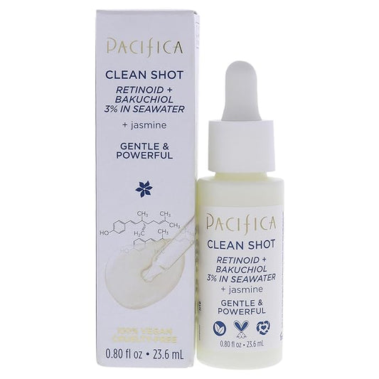 Pacifica Clean Shot Retinoid and Bakuchiol 3 Percent In Seawater Unisex 0.8 oz-Velvo Beauty