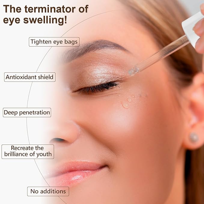 Caffeine Solution 5% + EGCG Eye Serum, 30ML Moisturizing Caffeine Eye Serum, Targets Dark Circles & Puffiness, Smooths Fine Lines-Velvo Beauty