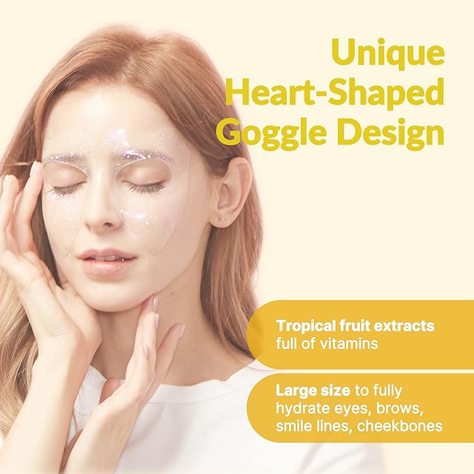 Heart goggle brightening mask-Velvo Beauty