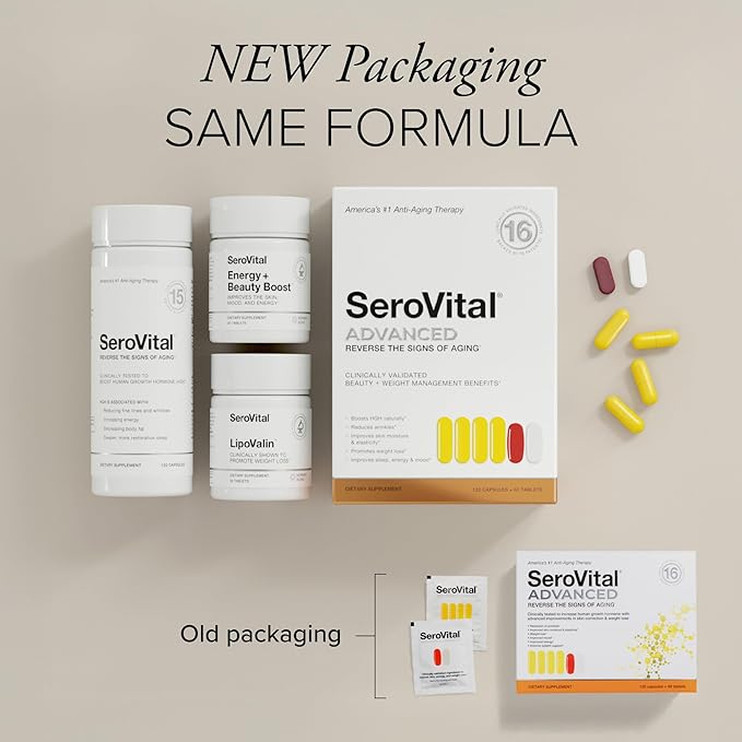 Serovital Advanced for Women - Anti-Aging Supplement for Women - Skin Benefits, Energy, and Sleep - 30 Day Supply-Velvo Beauty