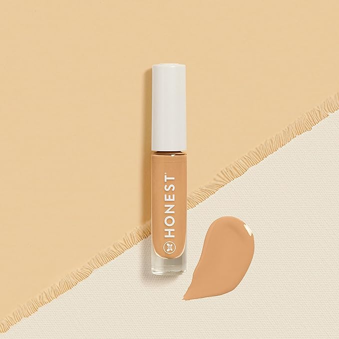 Honest Beauty Fresh Flex Concealer with Niacinamide + Vitamin E + Hyaluronic Acid | Vegan + Cruelty free | Almond, 0.17 fl oz-Velvo Beauty