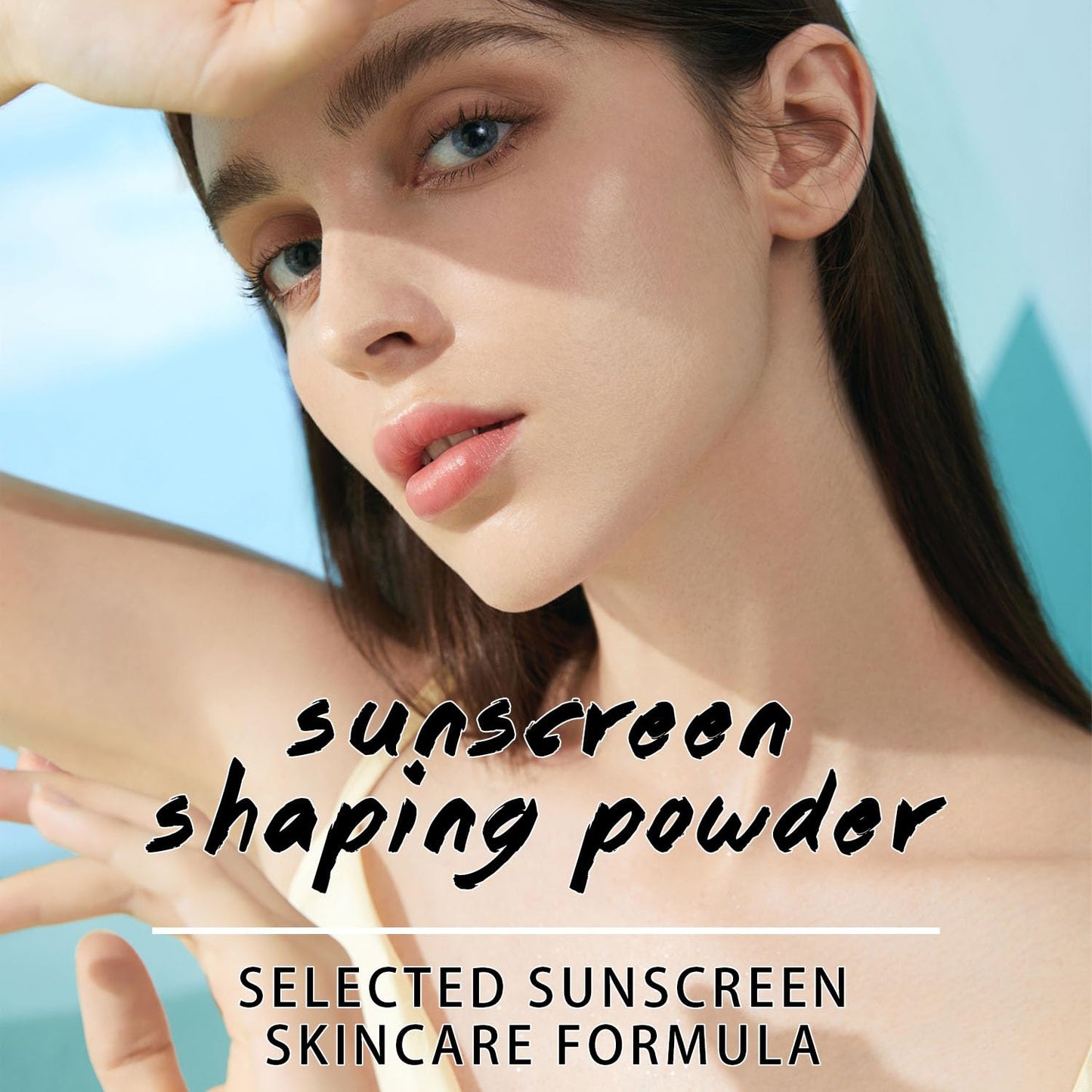 Sunscreen Setting Powder SPF 35, Mineral Brush Powder for Face & Scalp, Oil Control Natural Matte Finish Loose Powder Translucent Lasting Lightweight Breathable for All Skin (04# Pink Complexion)-Velvo Beauty