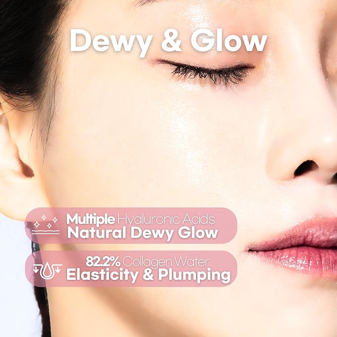 Intensive Soothing Collagen Jelly Mist, Deep Hydration, Elasticity, Moisturizer, Glow & Dewy, Face mist, Spray, Hyaluronic Acid, Lightweight Gentle for All Skin, Korean Skin Care 3.38 fl oz-Velvo Beauty