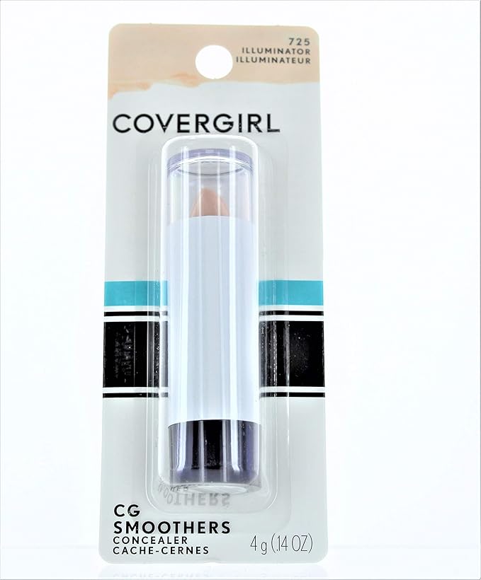 CoverGirl Smoothers Concealer, Illuminator [725] 0.14 oz (Pack of 4)-Velvo Beauty