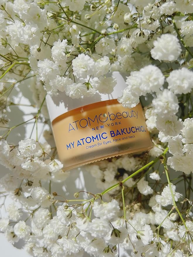 MY ATOMIC BAKUCHIOL Cream for Eyes, Face and Neck – Bakuchiol + Purified Quinoa Seed Polysaccharides | Anti-Aging, Lifting & Brightening | Retinol Alternative | Vegan & Dermatologically Tested – 45ml-Velvo Beauty