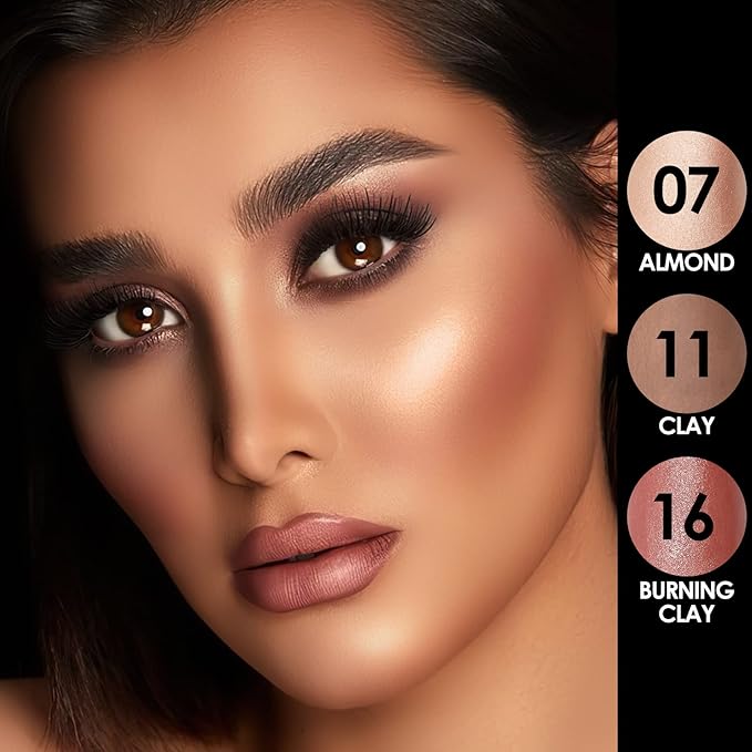 FOCALLURE 3 Pcs Cream Contour Sticks,Shades with Highlighter & Bronzer & Blush,Non-greasy Long-wear Face Contouring Pen,Easy to Sculpt the Face and Create a Lightweight Finishing Makeup,MEDIUM-Velvo Beauty