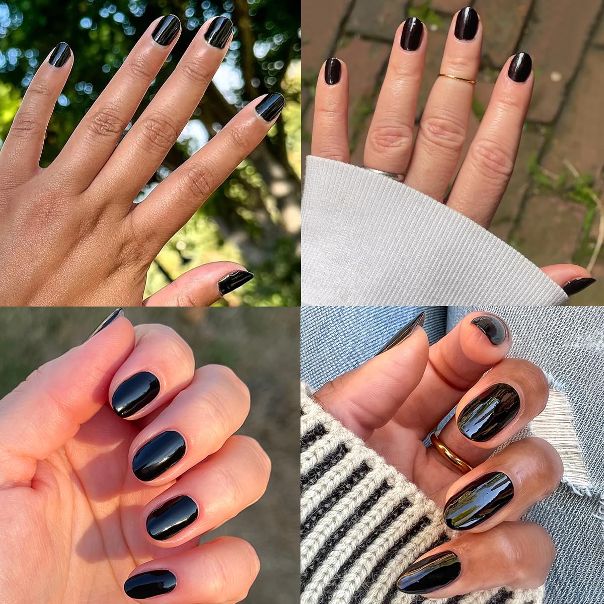 Olive & June Quick Dry Nail Polish | Instant, Fast-Drying, Smudgeproof Color | 15-free, Vegan, Cruelty-Free Formula | Lasts up to 5 Days | Salon-Quality Manicure Pedicure at Home | Cateye Inky Black-Velvo Beauty