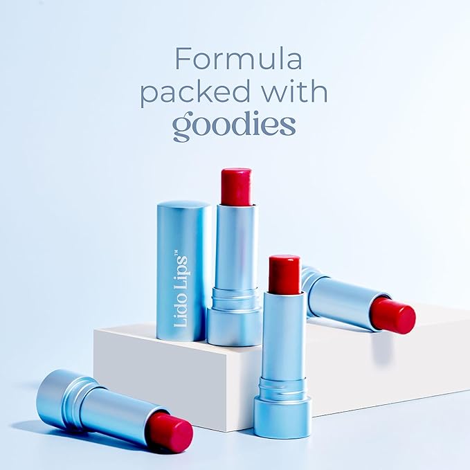 Tinted Lip Balm. Moisturizing Sheer, Buildable Lip Color with Hyaluronic Acid, Vitamin E and Rich Oil, Perfect Revitalizer for Chapped Lips. Beauty Plumper Moisturizer 0.21oz- Ruby Rouge-Velvo Beauty