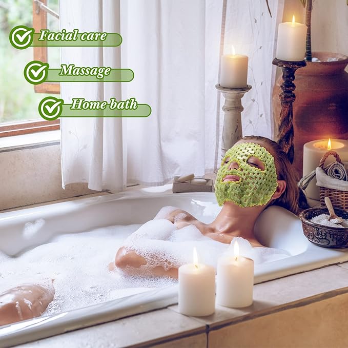 Jade Facial Mask, Jade Sleep Natural Stone Mask, Green Facial Cooling Mask, Jade Eye Mask Beauty Skincare Massage Tools for Alleviate Puffiness Face Massage Puffy Eyes Dark Circles-Velvo Beauty