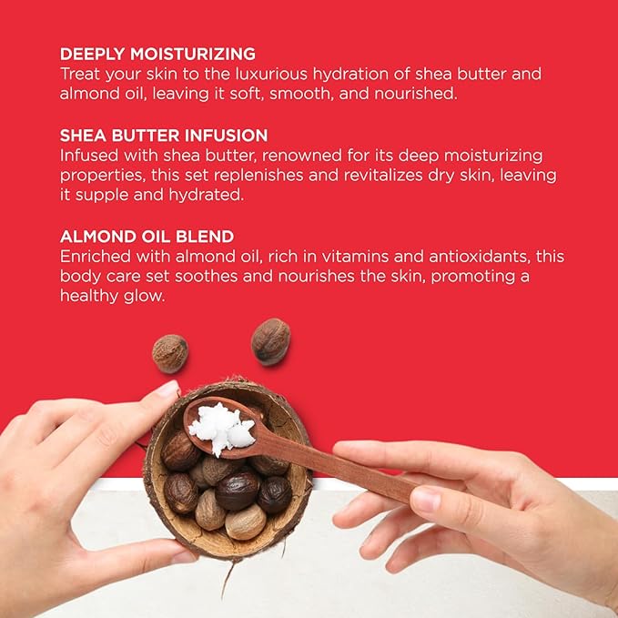 REVLON Get Carried Away Trio Moisturizing Travel Set, Shea Butter and Almond Oil Infused, Moisturizing Body Wash, Body Lotion, Exfoliating Body Scrub, 3 Count (2.88 fl oz)-Velvo Beauty