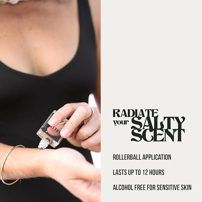 PIRETTE Fragrance Oil Roll On, Beach-Inspired, Long Lasting Perfume Oil with Notes of Fresh Green Coconut, Surf Wax & Sunscreen, Daily Rollerball Perfume for Women, 0.5 fl oz-Velvo Beauty