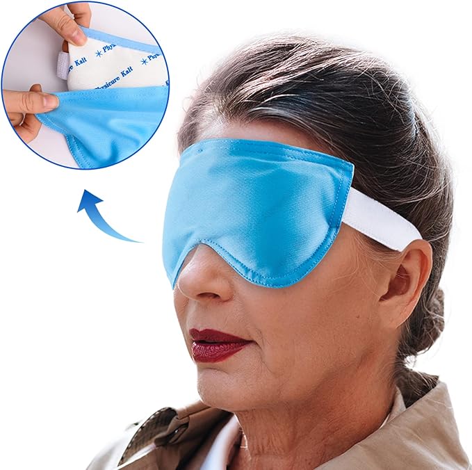 Heated Eye Mask | Moist Heat Eye Compress Relief for Dry Eyes, Imitated Eyes, Pink Eyes | Microwave Activated Dry Eye Therapy Mask-Velvo Beauty