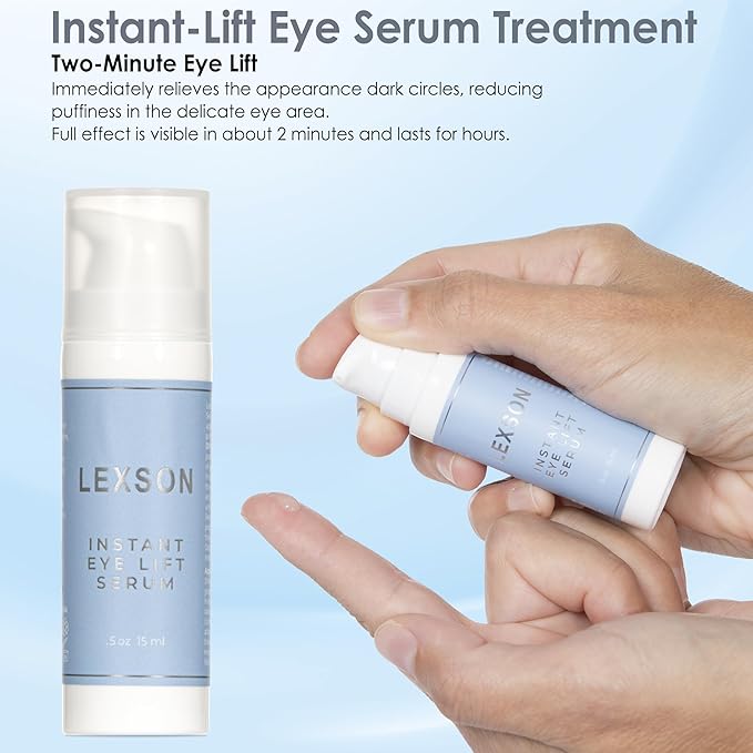 Instant Eye Lift Serum - Provides Immediate Visible Results, Lifts Away Appearance of Lines & Wrinkles. Dark Circles Under Eye Treatment, Eye Cream for Dark Circles and Puffiness-Velvo Beauty