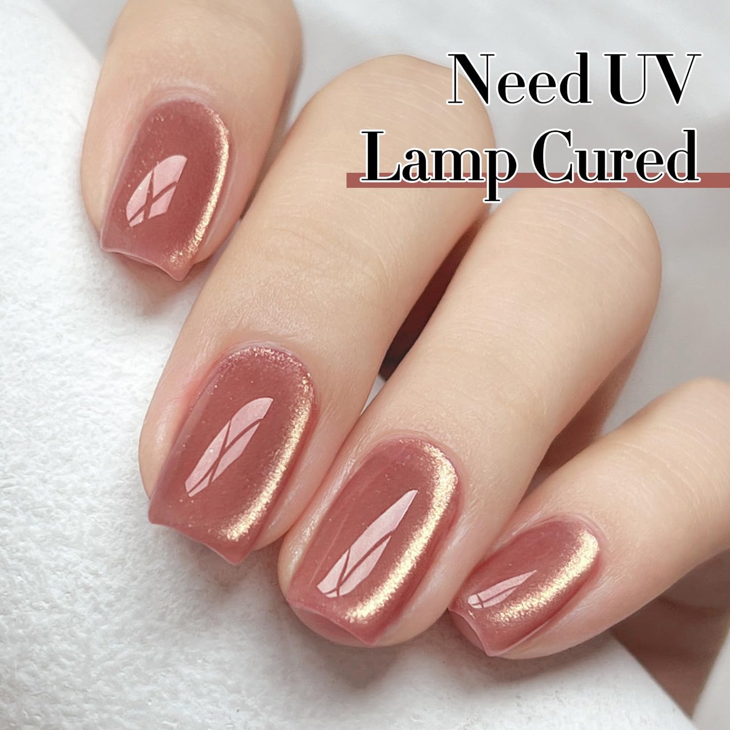 Double Rhythm 15ML Ice Glass Cat Eye Gel Polish with Magnet Holographic Glitter Shimmer Translucent Sheer Color Salon Soak Off Magnetic Nail at Home (Plum Purple-MC1124)-Velvo Beauty