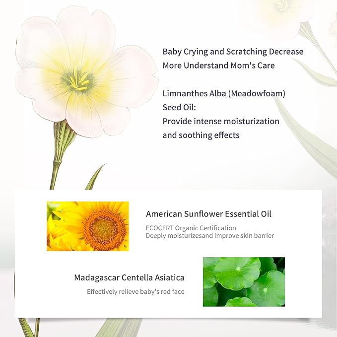 Moisturizing Face Cream, Deep Moisturizing Baby Face Cream for Dry,Eczema Prone & Sensitive Skin,Soothes Irritation & Promotes Healing,Repairs & Rehydrates Dry Skin-Velvo Beauty