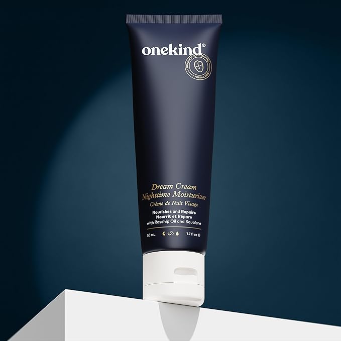 Onekind Dream Cream Night Moisturizer – Hydrating Anti-Aging Face Cream with Squalane, Rosehip & Shea Butter – Fragrance-Free, Vegan, for Dry & Sensitive Skin – 1.7 oz-Velvo Beauty