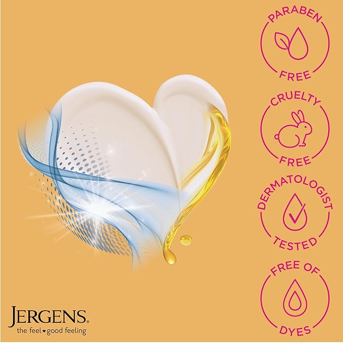 Jergens Skin Firming Body Lotion for Dry to Extra Dry Skin, Skin Tightening Cream with Collagen and Elastin, Dermatologist Tested, Hydralucence Blend Formula, 16.8 Oz, Pack of 3-Velvo Beauty