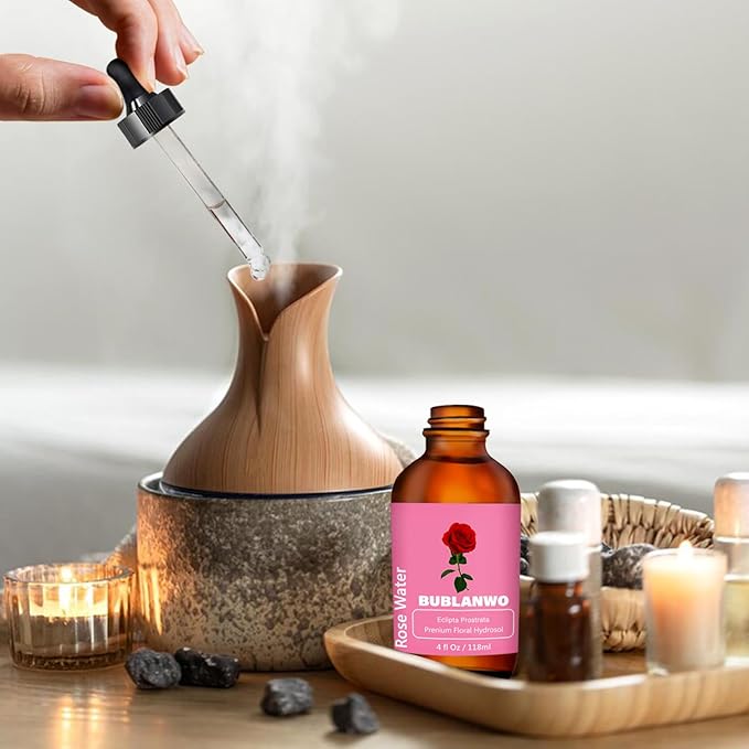 Organic Rose Water Toner Spray for Face, Skin Care, Soaps, Skin Hydration, Bath Facial Mist Toner 118 ml-Velvo Beauty