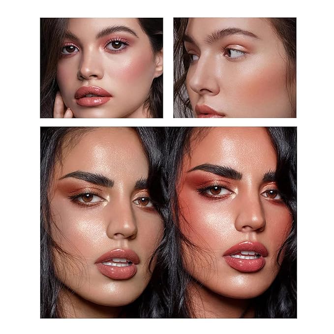 12 Colors Blush Palette,Highlighter Blush Powder Makeup,Long-Wearing,Smudge Proof,Natural-Looking,Blendable Cruelty-Free Matte Finish,Contour and Highlight Blush Palette Face Cosmetics Makeup-Velvo Beauty