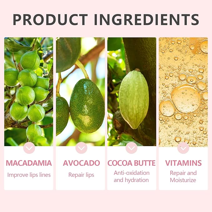 KISSIO Lip Balm,Long Lasting Nourishes and Hydration Lips,Vitamin Lip Balm with Cocoa Seed Butter,Macadamia Seed Oil and Vitamins,Lip care,Cruelty free,0.12 oz-Velvo Beauty