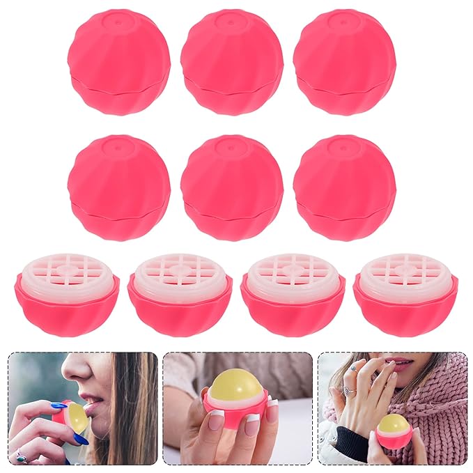 Lipgloss Containers Empty 10Pcs Empty Lip Lip Balm Bottles Filling Lipstick Box Empty Lip Balm Sphere Containers Balm Sphere Containers Empty Lip Balm Tubes-Velvo Beauty