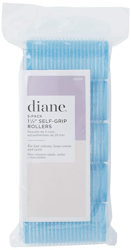 Diane D3720 Self Grip Rollers, Blue-Velvo Beauty
