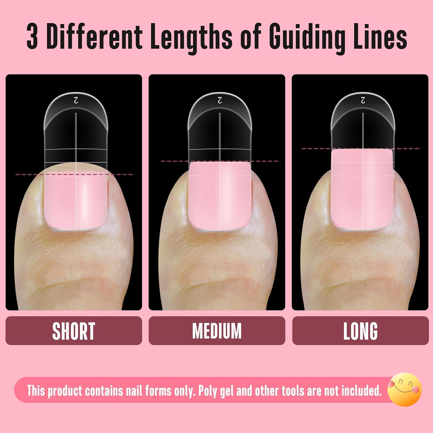 300 Pcs Toe Dual Nail Forms for Poly Gel Toenail Extension, Reusable Full Cover Molds for French Tip Acrylic Toenails, Nail Art Design Molds for Pedicure, for Salon & DIY at Home 15 sizes-Velvo Beauty