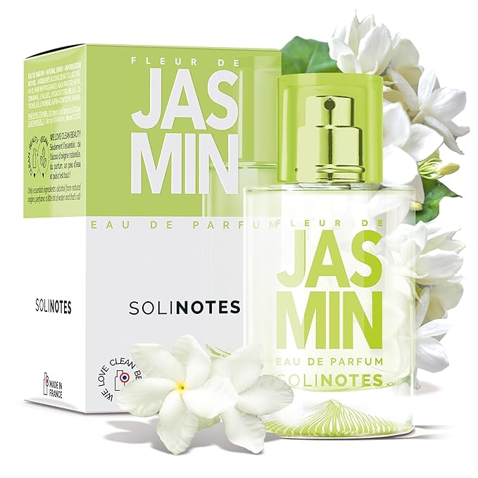 SOLINOTES Jasmine Flower Perfume for Women - Eau De Parfum | Delicate Floral and Soothing Scent - Made in France - Vegan - 1.7 fl.oz-Velvo Beauty