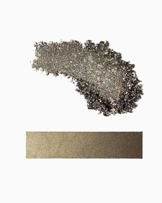 MAKE Beauty Multi-Chromatic Eye Shadow. Metal Reflecting Luminous Foil Finish Creamy, Buildable, Dimensional Long-wear, Crease-proof Powder Eyeshadow, Multichrome Shade - Gravitational, Olive Green-Velvo Beauty