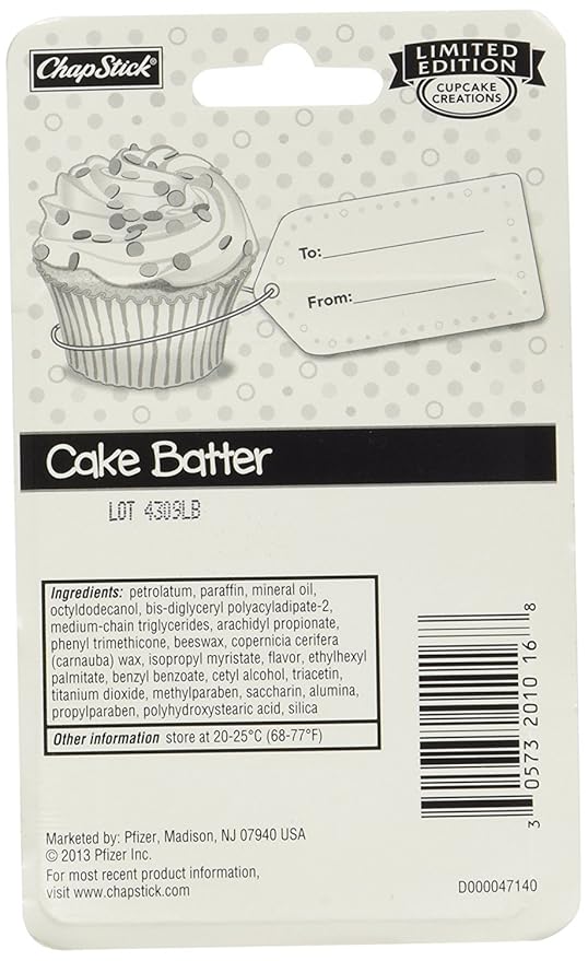 Chap Stick Lip Care - Limited Edition - Cake Batter - 3 Count Sticks Per Package - Pack of 3 Packages-Velvo Beauty