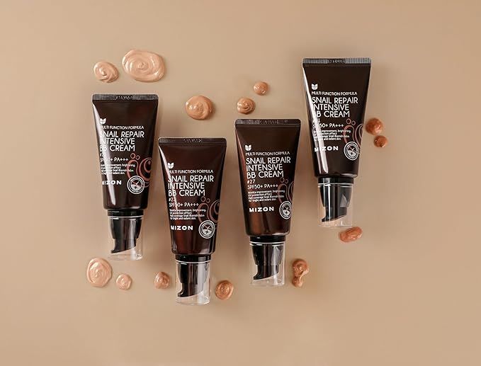 MIZON Snail Repair Blemish Balm, Multifunctional BB Cream with Snail Mucus Filtrate, Skin Care and Makeup Coverage, Strenghtens Skin Elasticity, Improves Fine Wrinkles (#31)-Velvo Beauty