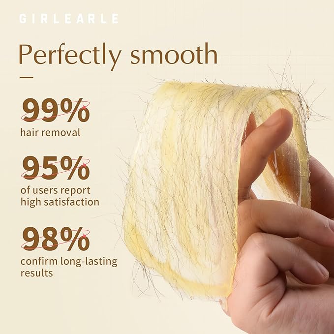 Hard Wax Beads, 1lb Honey Wax Beans for Hair Removal, Hard Wax for Sensitive Skin at Home, Wax Refill Perfect for Brazilian Bikini, Legs, Facial, Eyebrow and Full Body for Women and Men-Velvo Beauty