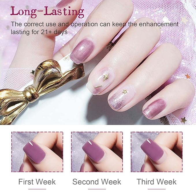 JODSONE Gel Nail Polish Starter Set Ribbon Glitter Summer Light Winter Dark Glossy 36-Piece Multi-color Gel Nail Polish Set-Velvo Beauty