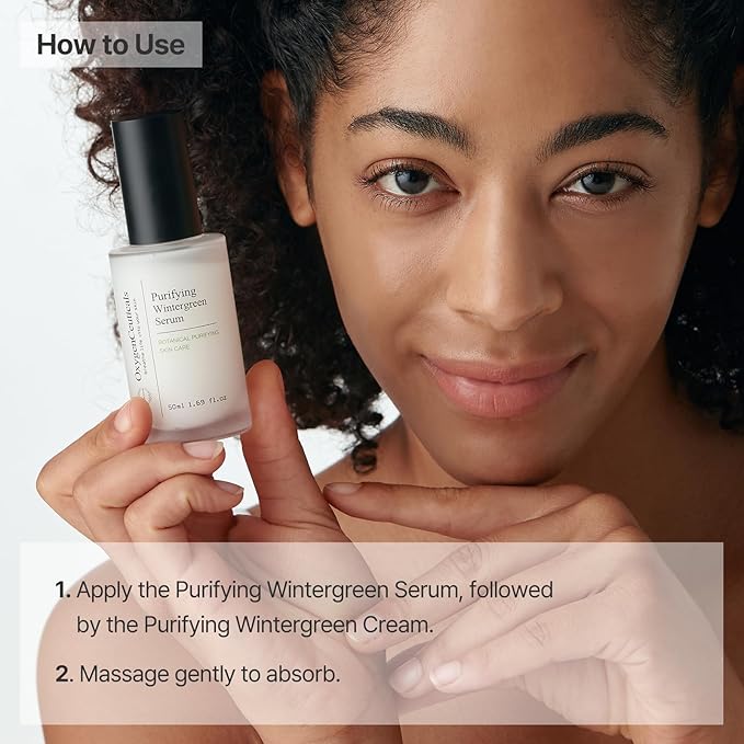 Two-Step Acne Treatment Kit, OxygenCeuticals Purifying Kit, 2 products, Serum + Moisturizer, Breakout Prevention, Acne & Blemish Control, for teens, tweens, males and females, Made in Korea-Velvo Beauty