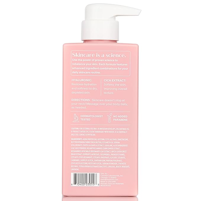 Medix 5.5 Retinol Body Lotion + Hyaluronic Acid Cream, Moisturizer Body & Face Lotion Set | Hydrating + Firming Lotion For Stretch Marks, Wrinkles, & Crepey Skin | Skin Care Products, 2pc Set-Velvo Beauty