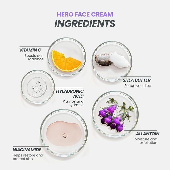 Wonderskin Purevoc Hero Face Cream, Anti Wrinkle Moisturizing Face Cream, Hydrating Face Moisturizer for Women & Men, Anti Aging Face Moisturizer, Daily Facial Moisturizer for Dry Skin-Velvo Beauty