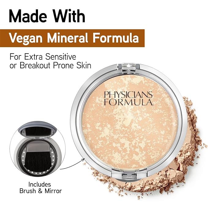 Physicians Formula Mineral Wear Talc-Free Face Powder, Light Coverage Mineral Makeup for Sensitive Skin – Translucent-Velvo Beauty