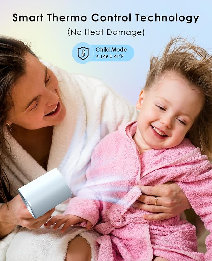 Hair Dryer with Diffuser for Curly Hair, Negative Ionic Hairdryer, High-Speed Blow Dryer with 110, 000 RPM Brushless Motor, Fast Drying Lightweight Travel Hairdryer, Low Noise Quiet Hair Dryers-Velvo Beauty