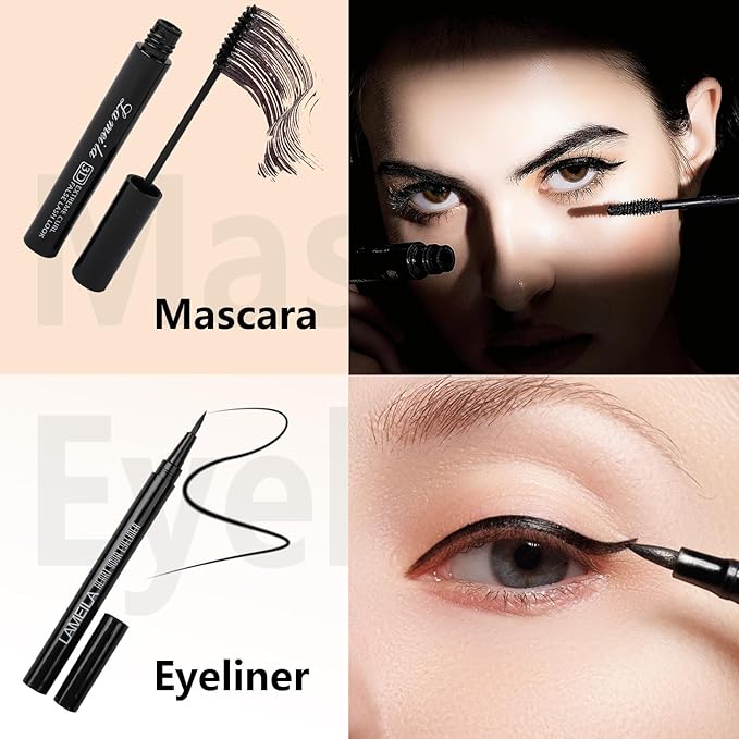 Makeup Kit for Teen Girls,All in One Makeup Kit for 2X16 Colors Eyeshadow Liquid Foundation Eyeliner Pencils Contouring Stick Lip Gloss Eyebrow Pencils 8Pcs Makeup Brushes etc (rainbow)-Velvo Beauty