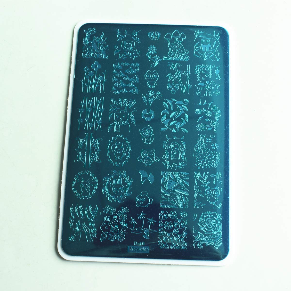 2pcs Mix Nail Art Stamp Template Dreamcatcher Feather Pendant Image Nail Stamping Plates Cute Animals Cartoon DIY Designs Manicure Stamper Plate Stencils-Velvo Beauty