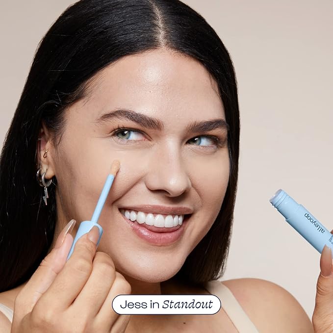 Alleyoop Game Face Concealer Makeup, Lightweight to Medium Buildable Coverage Under Eye Concealer, For Blemishes, Crease-proof and Hydrating with Aloe Stem Cell, Smooth Second Skin Finish - Standout-Velvo Beauty