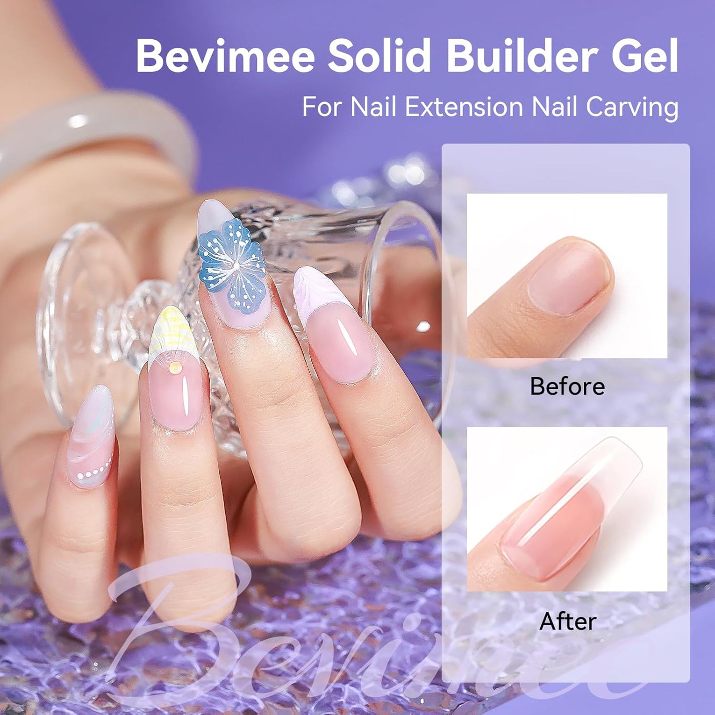 Sculpting Gel for Nail Art and 15ml Nail Glue, Solid Builder Gel for Nails Clear Non-Stick Hand For Modeling, Sculpture, Nails Extension UV/Led Manicure DIY At Home-Velvo Beauty