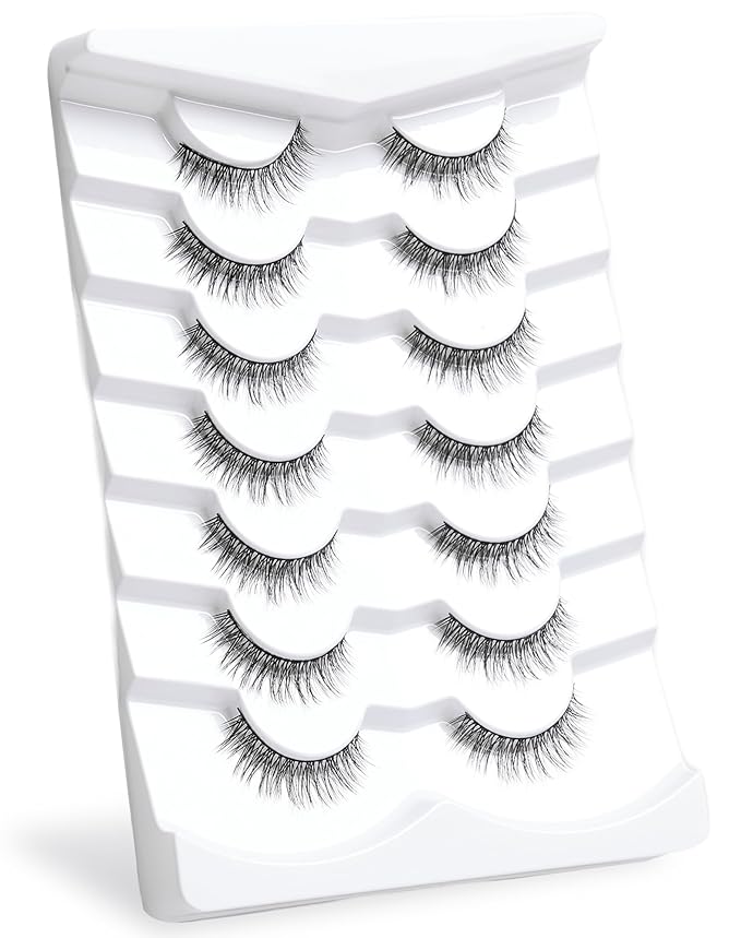 Onlyall Lashes Mink False Eyelashes Natural Wispy Lashes Soft Faux Mink Lashes Fluffy False Lashes DK72-Velvo Beauty